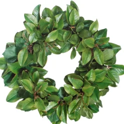 Magnolia Leaf Twig Wreath, 30"