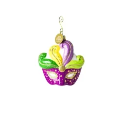 Mardi Gras Shaped Ornament