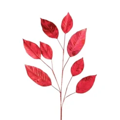 Metallic and Glitter Magnolia Leaf Spray