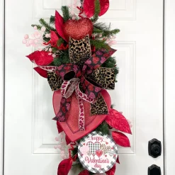 Metallic and Glitter Magnolia Leaf Spray