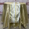 Metallic Stripe Dupion Table Runner