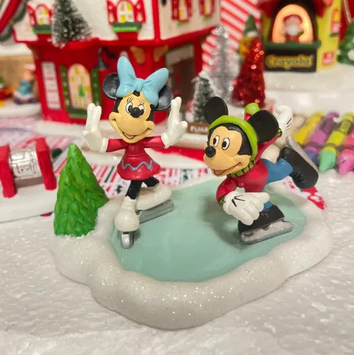 Mickey & Minnie Go Skating, Dept. 56 Village