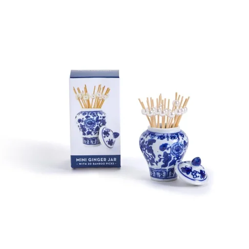 Mini Ginger Jar Toothpick Holder