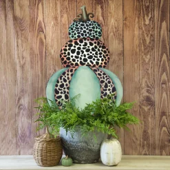 Mint & Leopard Pumpkin Stack