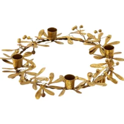 Mistletoe Candle Wreath