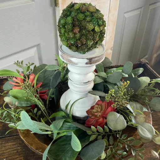 Mixed Succulent Wreath 6"