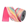Multi Bohemian Waves Ribbon, 2.5" X 10YD