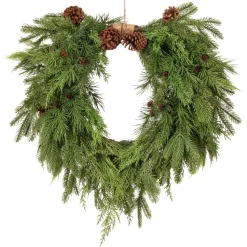 Natural Touch Heart Wreath