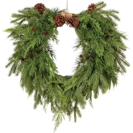 Natural Touch Heart Wreath