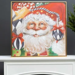 Ornament Santa by Celia Meadors, Large