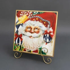 Ornament Santa by Celia Meadors, Large