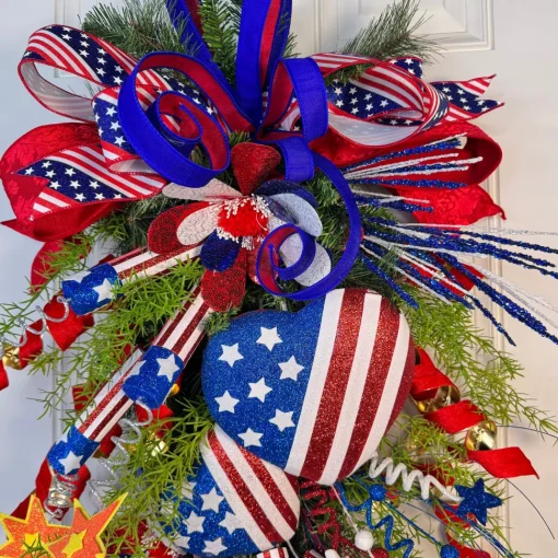 Patriotic Burst Teardrop