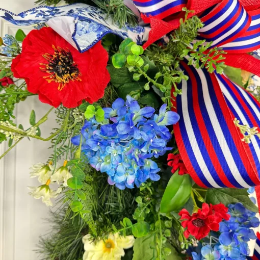 Patriotic Petals Teardrop