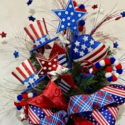 Patriotic Polkadot Star Spray