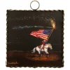 Patriotic Rodeo Cowgirl Mini Gallery Art