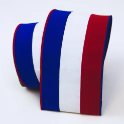Patriotic Stripe Ribbon, 4" X 10YD