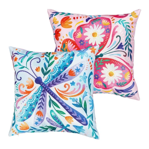 Patterned Friends Pillow