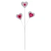 Pearl Trim Felt Heart Spray 24.5"