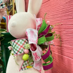 Perfectly Plaid Flocked Bunny