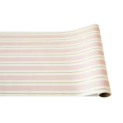 Pink & Gold Awning Stripe Runner