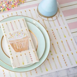 Pink & Gold Awning Stripe Runner