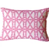 Pink Bamboo Lumbar Pillow