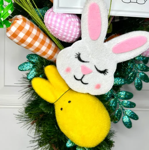 Pink Gingham Egg Pick