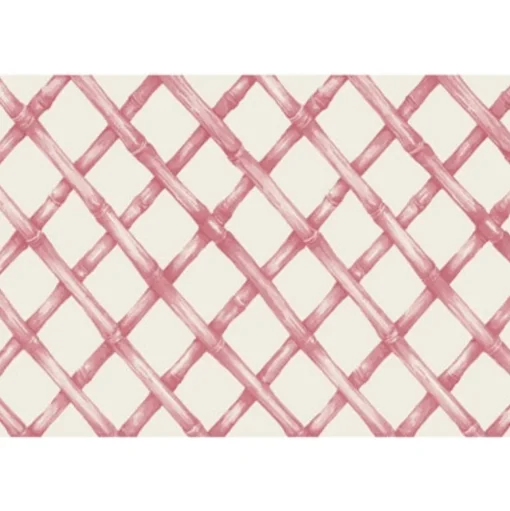Pink Lattice Placemat Set