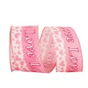 Pink Love Glitter Flow Ribbon, 2.5" X 10YD