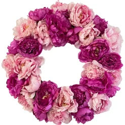 Pink Peony Wreath, 24"