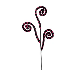 Pink Polka Dot Spiral Curly Spray
