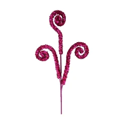 Pink Sequin Curly Spray