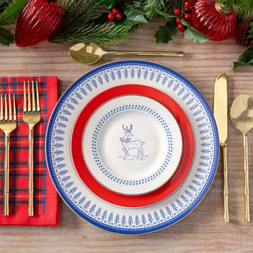 Plaid Christmas Dinner Napkin