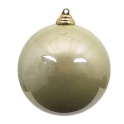 Platinum Candy Apple Ball Ornament, 4"