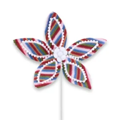 Playful Stripe Poinsettia Stem