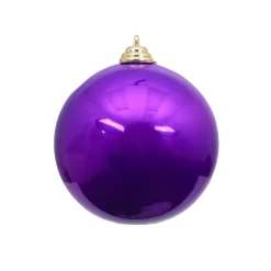 Purple Candy Apple Ball Ornament, 4"
