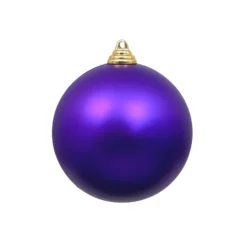Purple Matte Ball Ornament, 6"