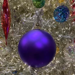 Purple Matte Ball Ornament, 6"