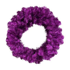Purple Tinsel Wreath