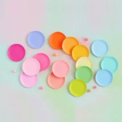 Rainbow Dessert Plate by Glitterville