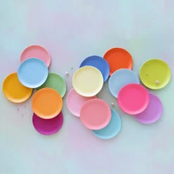 Rainbow Dinner Plate by Glitterville