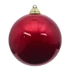 Red Candy Apple Finish Ball Ornament, 4"