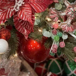 Red Candy Apple Finish Ball Ornament, 4"
