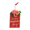 Red Floral Valentine's Day Ornament