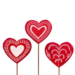Red Hand Drawn Hearts