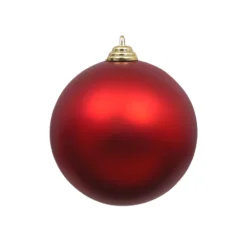 Red Matte Ball Ornament, 4"
