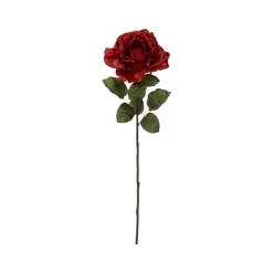 Red Metallic Rose Stem
