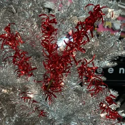 Red Metallic Tinsel Spray
