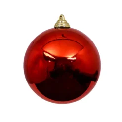 Red Shiny Ball Ornament, 8"
