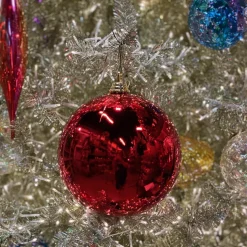 Red Shiny Ball Ornament, 8"
